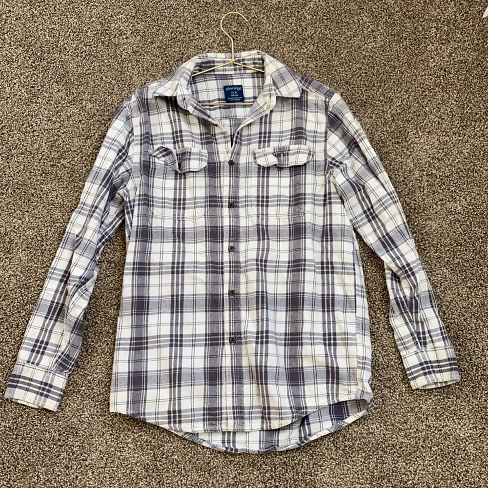 Grey & White Flannel